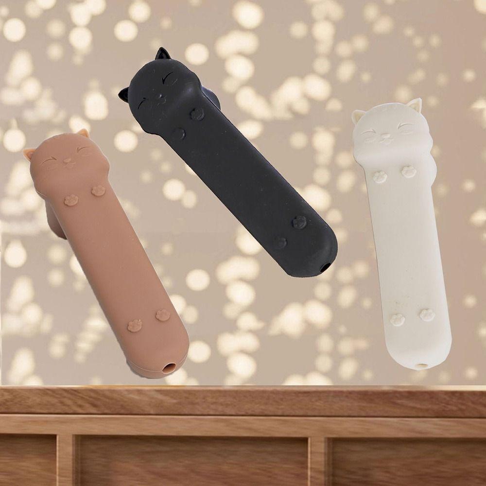 Cartoon Cat Door Knob Cover Anti-collision Kids Safety Doorknob Protector Doorknob Sleeve  for Home