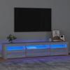VidaXL TV Stand with LED Lights Entertainment Center Storage Media Unit Living Room Furniture Home 3152744