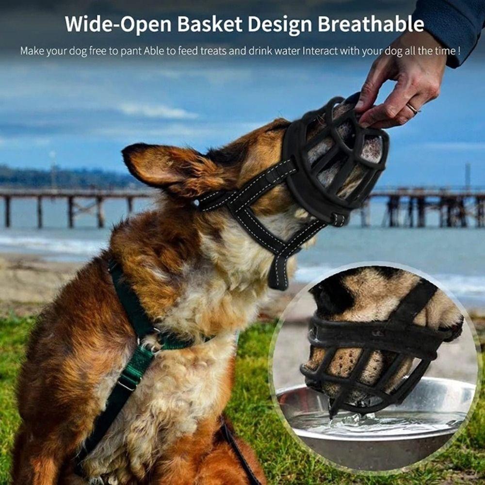 Can Drink Water Adjustable Dog Muzzle Anti-Biting Dog Mouth Cover Strong