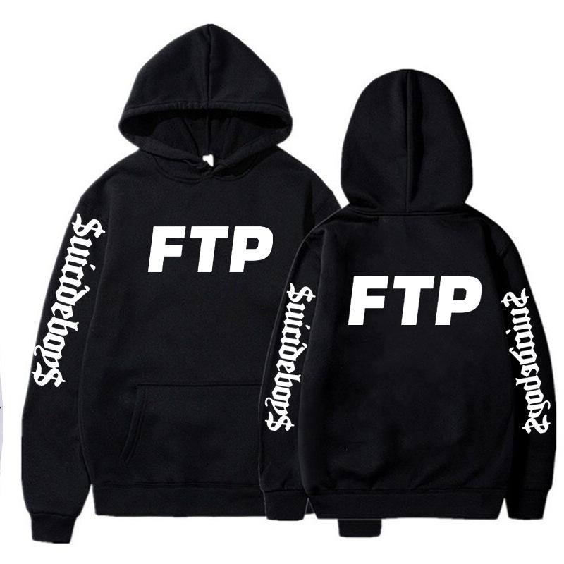 Худи Suicideboys FTP - Европейский размер Свитшот с принтом Rap Music