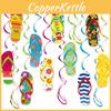 Party Hawaii Summer Decorations Spiral Flip Flops Hanging Decoration For Beach