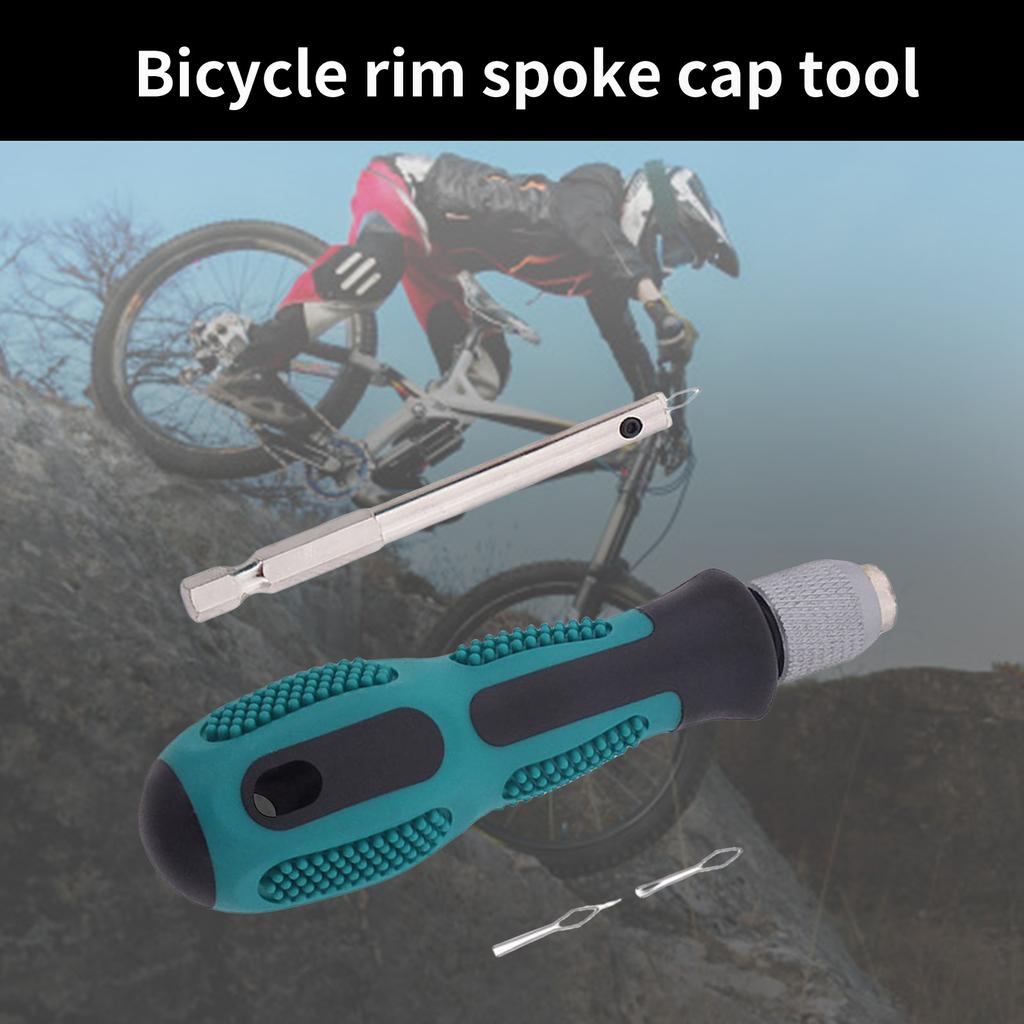 Отвертка для ниппеля Инструмент для снятия и вставки ниппеля Отвертка для спиц обода велосипеда с ручкой Инструмент для установки ниппеля велосипеда