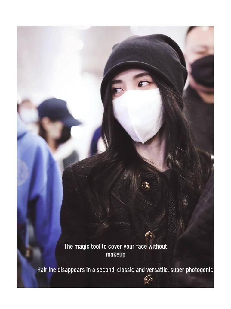 Женская шапка-бини в корейском стиле - Мода осень-зима, Универсальная отворачивающаяся, Теплая для послеродового периода и холодной погоды