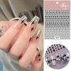 3D Colorful Hollow Out Heart Shape Nail Art Stickers Holographic Women Long-lasting Gel Polish Decals Manicure