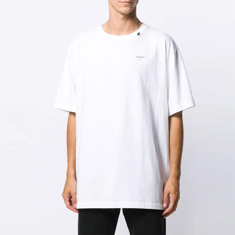 Off-White Abstract Arrows T-Shirt White Men Tops OMAA038F191850110110