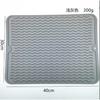 Силиконовый коврик для сушки посуды 40 X 30 см - большой коврик для сушки посуды, коврики для столешницы, коврик для сушки посуды, коврики для раковины, большой силикон