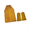 Yellow Welder Apron Welding Flame Resistant Bib + Pair of Gloves