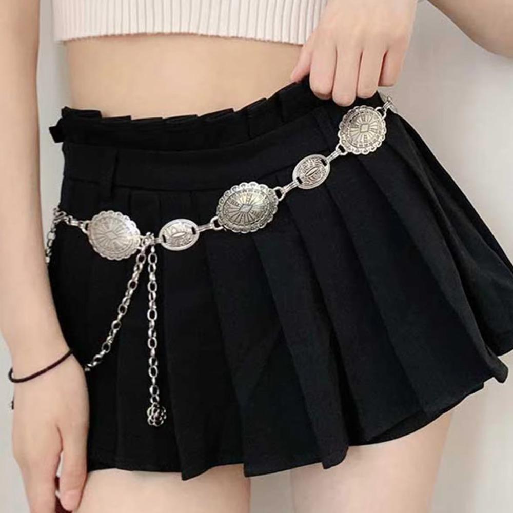 Belly Chain Bohemian Waist Chains Oval Tassel Body Chain Fashion Dress Belt Chains  Women