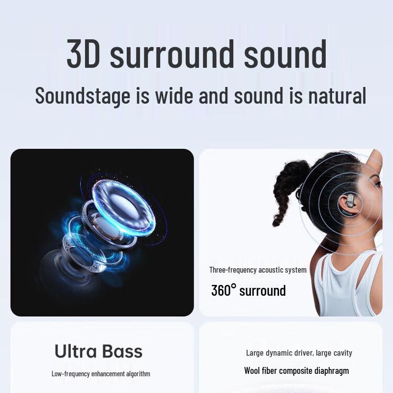 Bach Johann BACH08 Open-Ear Bluetooth Sports Headphones