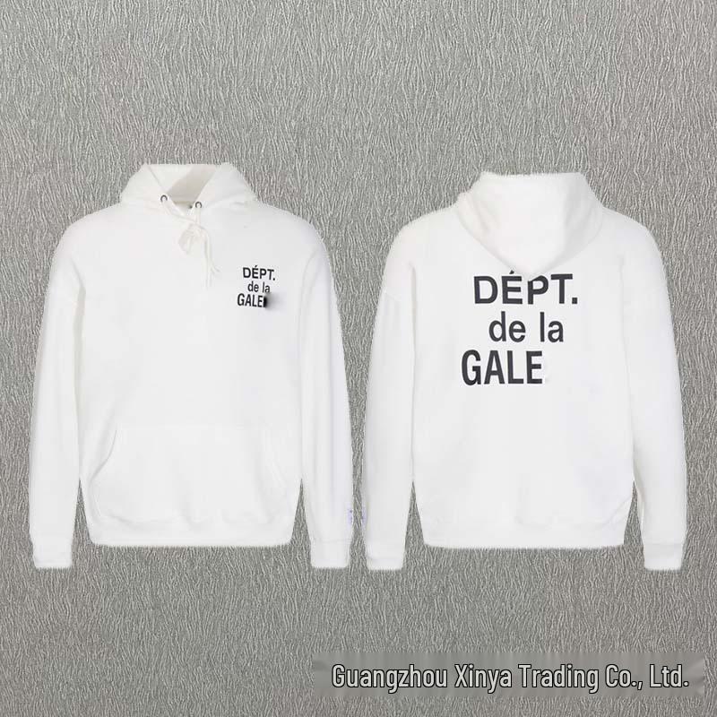 GALLERY DEPT Ink Splatter Graffiti Unisex Cotton Hoodie Set - Autumn Loose Fit