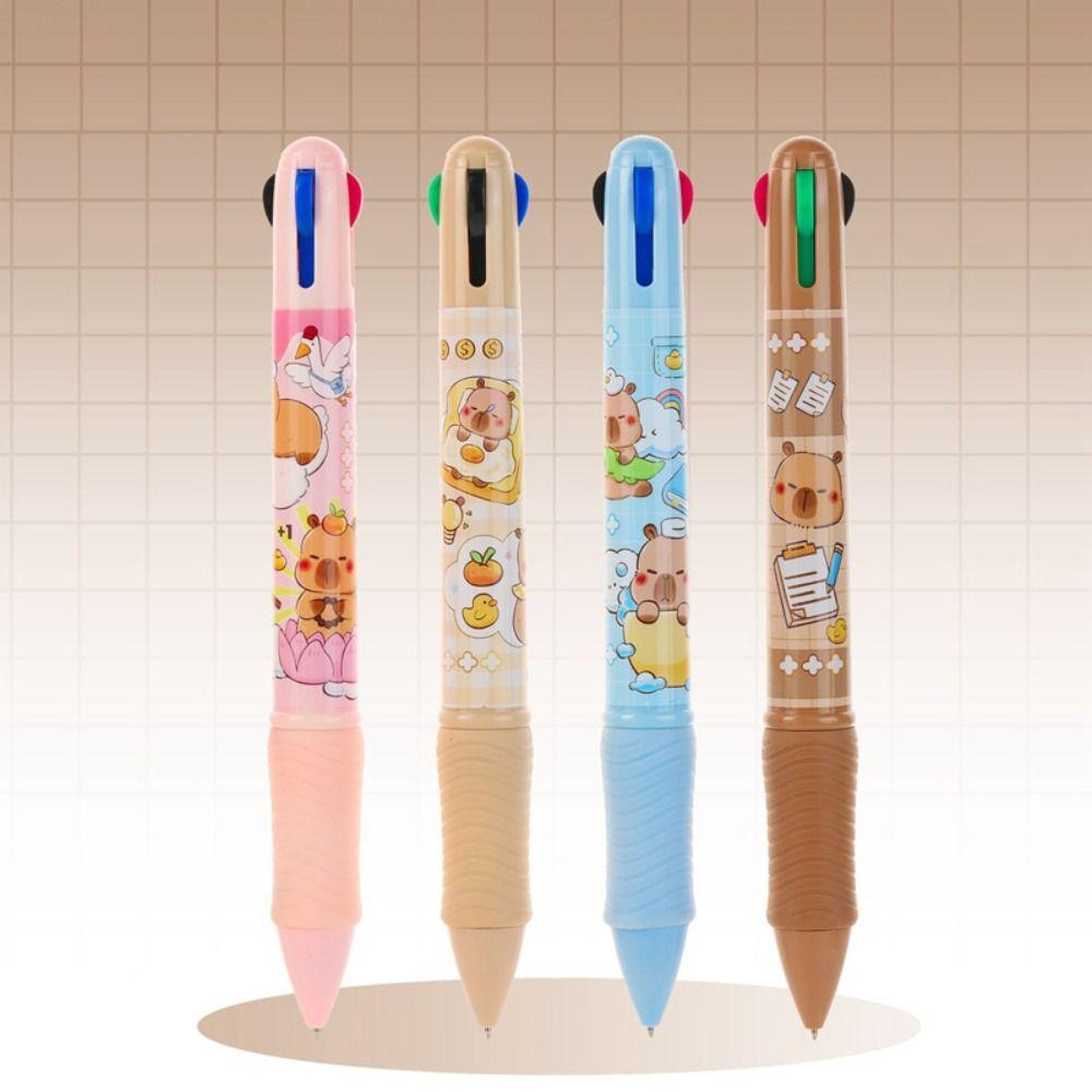 1шт Capybara гелевая ручка 4 цвета масляная ручка новая гигантская шариковая ручка канцелярские принадлежности для студентов