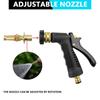 Многофункциональный водяной пистолет низкого давления, набор для мойки автомобиля, пенная насадка, бутылка 32 унции с насадкой-соединителем, чистящий инструмент, прикрепляемый к шлангу