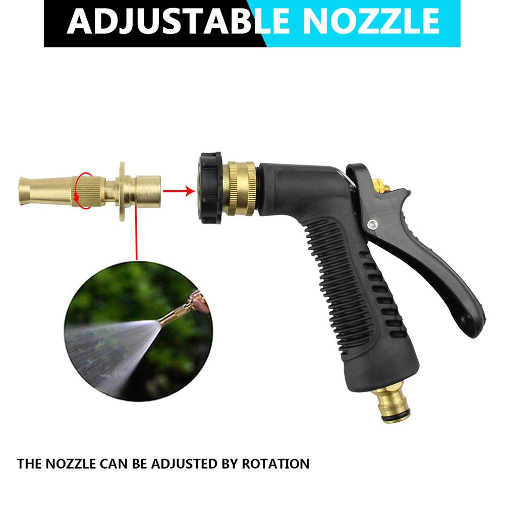 Многофункциональный водяной пистолет низкого давления, набор для мойки автомобиля, пенная насадка, бутылка 32 унции с насадкой-соединителем, чистящий инструмент, прикрепляемый к шлангу