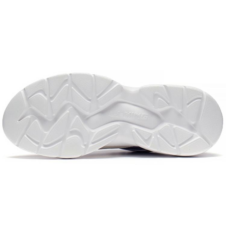 Li Ning Flowing Rock Классические низкие спортивные повседневные кроссовки Женские Бежево-фиолетовые AGCS268-2
