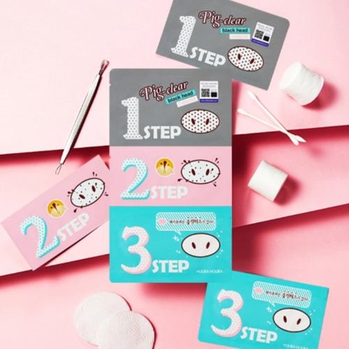 HOLIKA HOLIKA Набор для очищения пор и черных точек Pig Nose Clear 3-шаговый