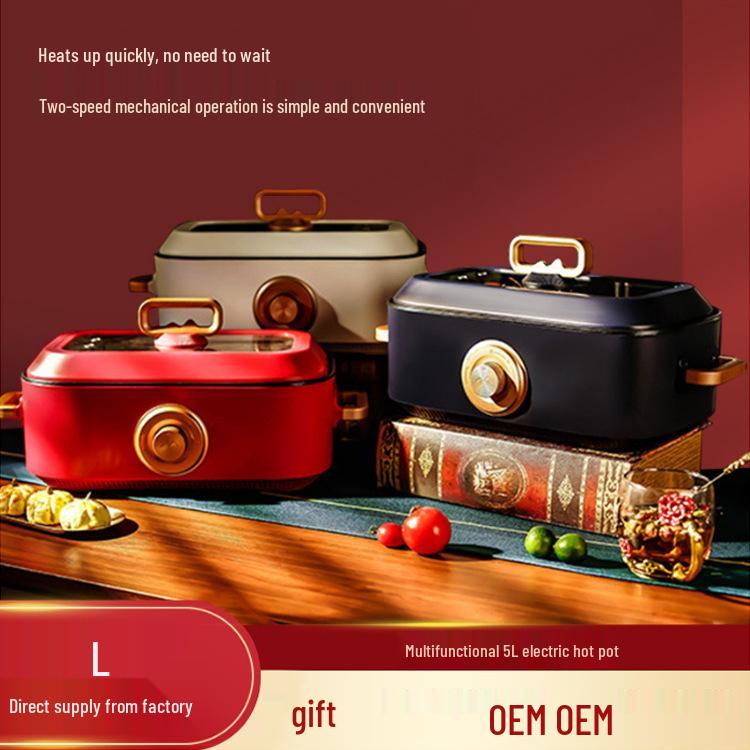 3л Многофункциональная электрическая кастрюля и сковорода для общежитий - Идеально подходит для лапши и многого другого.