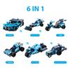 CaDA Block Sports 509 23cm Longest Blue Kit, 6-Way, Battery-Free, Pull-Back Car, Car, Pieces, Side, Self-Propelled,