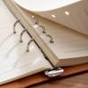 100 Sheets Loose Leaf Notebook 200 Pages Refillable Notebook Retro PU Hardcover Notebook  School