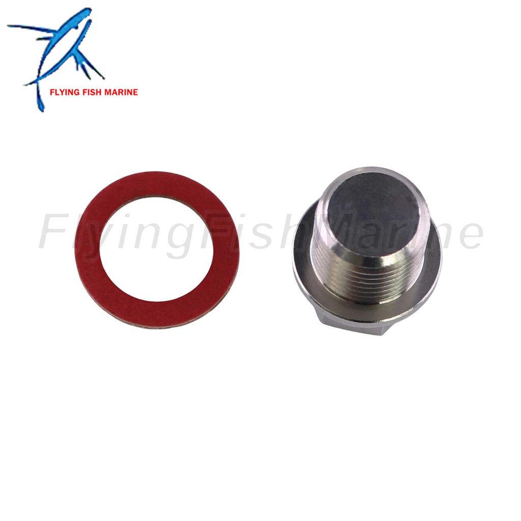 Outboard Motor 90340-14M06 14M00 18-2456 Oil Drain Screw Plug for Yamaha 75HP-300HP, 3R3077051M for Nissan Tohatsu
