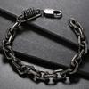 Винтажный браслет-цепочка из нержавеющей стали 316l шириной 8 мм для мужчин, наручные мужские браслеты, мужские браслеты на руку, ювелирные изделия ручной работы