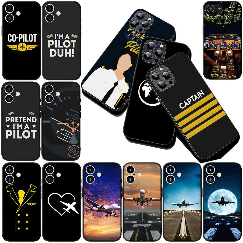 Cover for OPPO A80 A18 A16 A40 A17 A15 A38 A78 A79 A54 A57 A12 A60 5G 4G Phone Case Aircraft Travel Airplane Pilot Epaulette