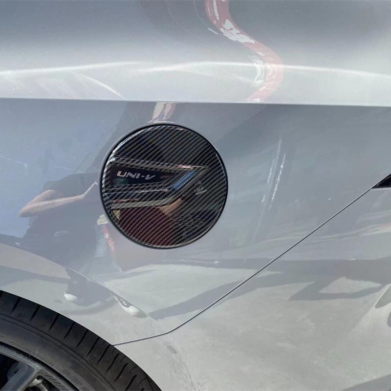 Для CHANGAN UNI-V UNIV Аксессуары Декоративная рамка крышки топливного бака автомобиля Накладка Декоративный элемент Накладка Комплект для внешнего вида из углеродного волокна