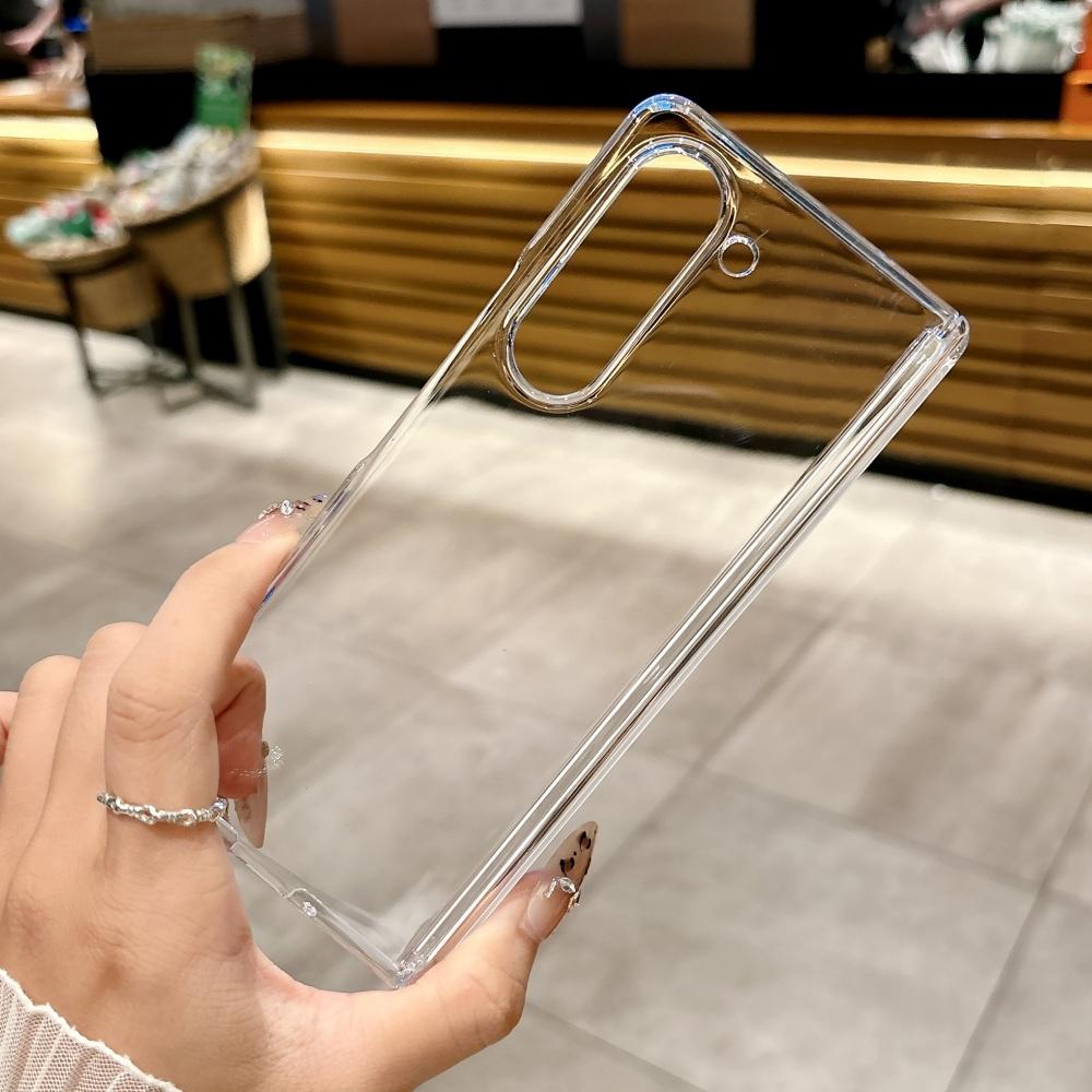 Acrylic Transparent Phone Case For Samsung Galaxy Z Fold 8 Ultra 6 5 4 ZFold5 Fold6 Fold7 Shockproof Protective Hard Back Cover