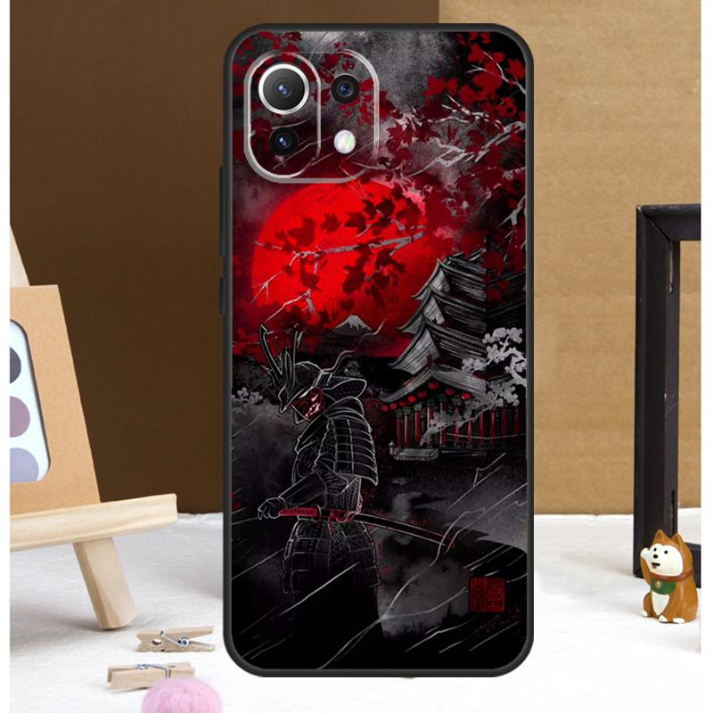 Чехол в стиле самурая и ниндзя для Японии для Xiaomi 13 14 15 Ultra 13T 14T 15T 17 Pro Max POCO X7 X3 X5 X6 F5 F6 F7 F8 Pro