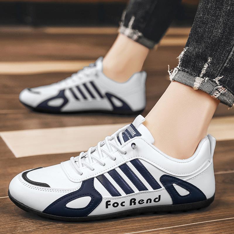 Мужская обувь для улицы весна и лето 2025 новая студенческая кожаная молодежная обувь для скейтборда мужская универсальная повседневная спортивная модная трендовая обувь