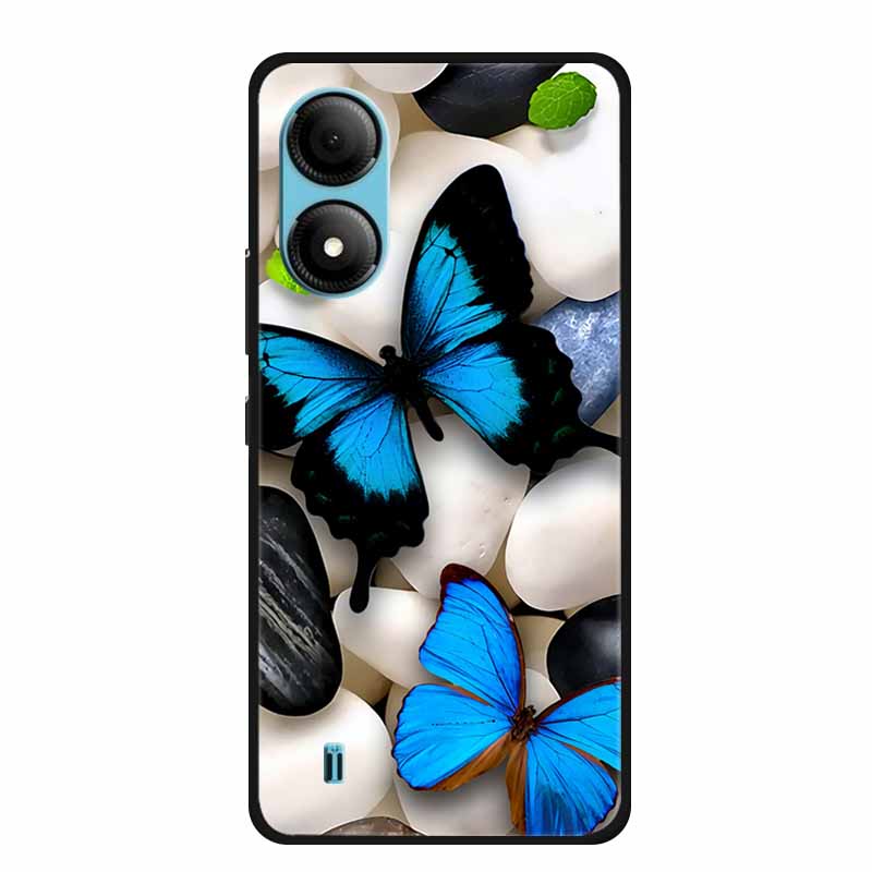 Чехол для телефона ZTE Blade A33S Задняя крышка Чехол A 33 s A33 s Coque Ударопрочный Черный Силикон Мягкий Funda Для Blade A33S Чехол A 33s