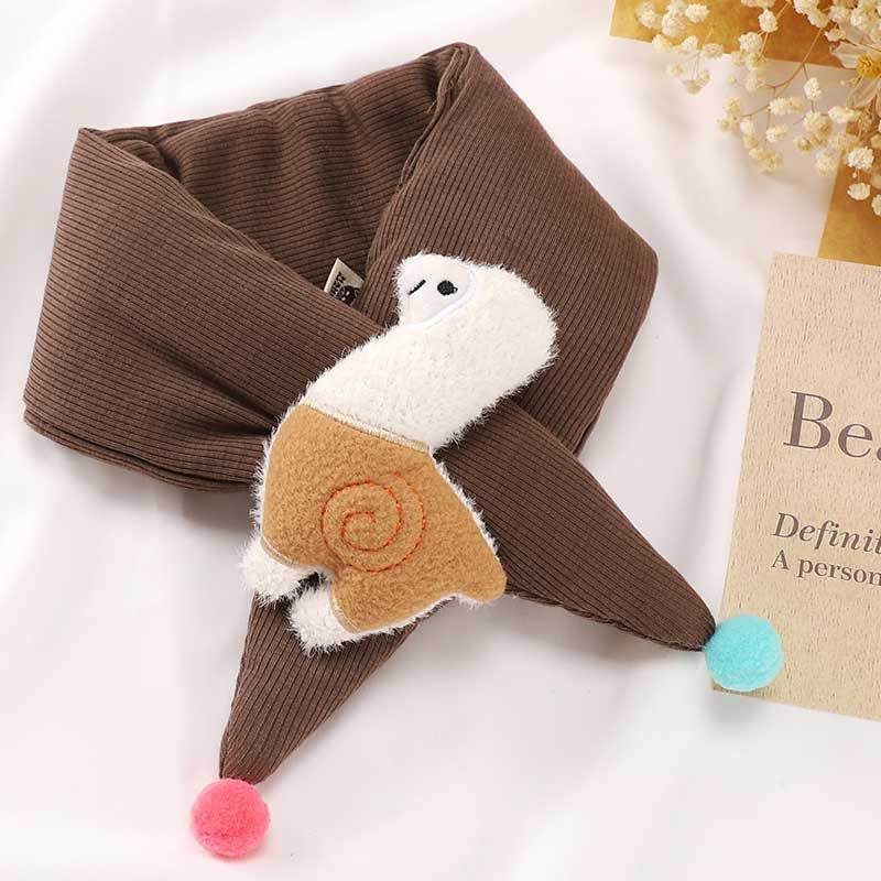 New Children'S Fashionable Scarf For Girls To Keep Warm And Versatile For Babies. Plush And Thickened Warm Scarf For Kids
