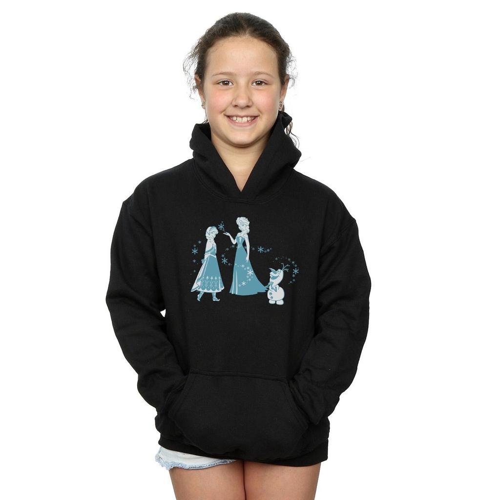 Disney Girls Frozen Magic Snowflakes Hoodie