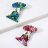Cartoon Sitting Girl Brooch DIY Dress  Badge Modern Women Portrait Pin