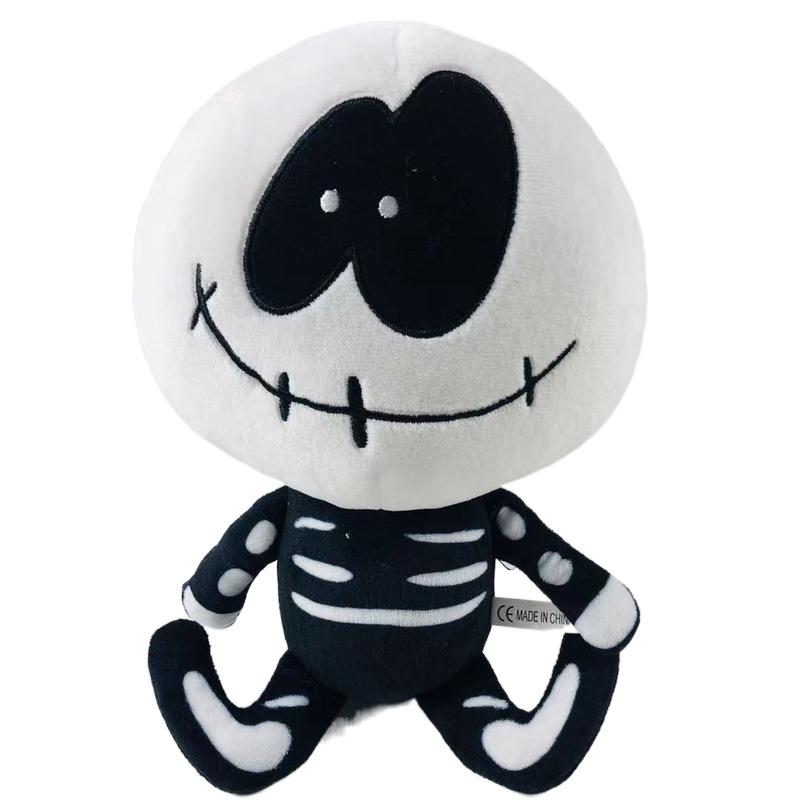 Мультфильм Friday Night Funkin Friday Night Человек-тыква Человек-скелет Плюшевая кукла Животные Игрушки Украшение подушки