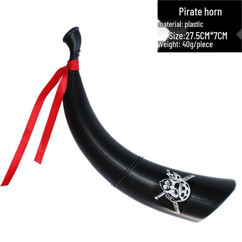 Аксессуары для пиратского костюма: Повязка на глаз в виде черепа, шляпа, крюк, флаг, телескоп, нож и пистолет на Хэллоуин.