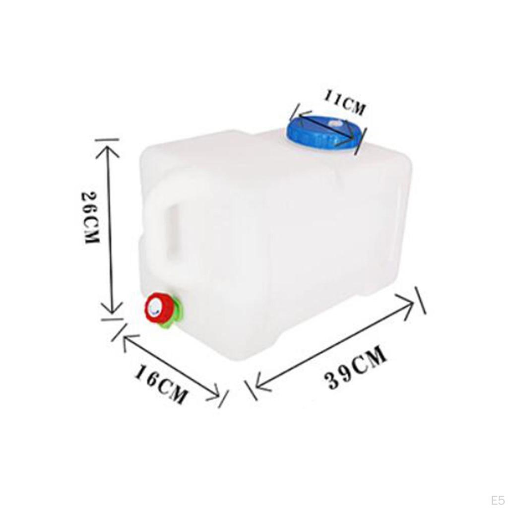 Water Container Camping Storage Jug Lightweight Drink Dispenser Carrier for Picnics