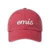 Emis VINTAGE PIGMENT BALL CAP-RED