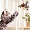Yousheng Flapping Bird Cat Toy Interactive Simulated Chirping Bird Toy USB Rechargeable Plush Bird Cat Toy with Remote Control for Indoor Cats