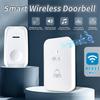 433MHz RF Wireless Doorbell EU/US Battery Powered 100M Long Range Smart Home Door Bell with 38 Chimes for House Apartment Hospital Elderly Call