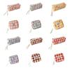 Large Capacity Y2K Cherry Pencil Case Checkered Cartoon Cherry Makeup Bag Korean Pencil Bag  Gifts