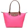Le Pliage 28 Сумка-тоут через плечо из кожи в форме пельменя с застежкой-молнией на пуговице, длинными ручками, маленькая женская сумка, розовый 2605089P73