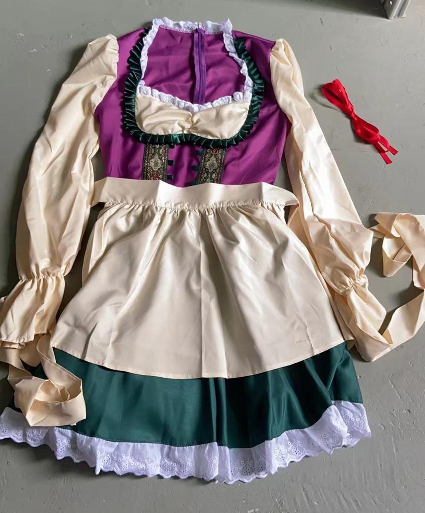 M-XL Германия Мюнхен Октоберфест Одежда Длинный рукав Пивная одежда Платье Сценическая одежда Фестивальная одежда для вечеринок Выступления