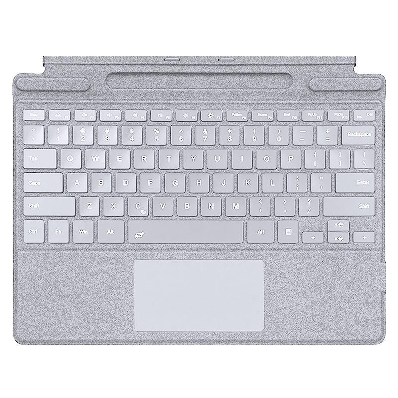 Surface Pro Bluetooth Keyboard Case with Seven-Color Backlit Magnetic Design