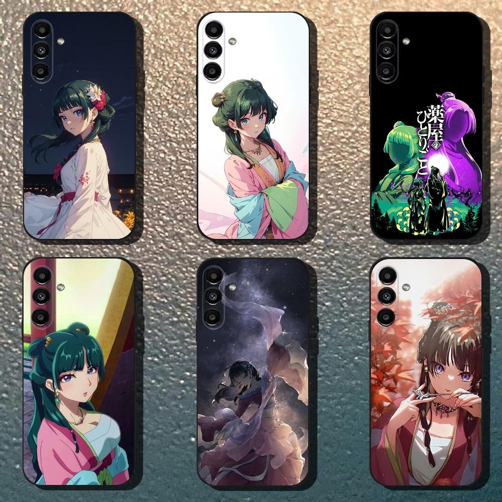 Чехол для телефона A-Apothecary D-Diaries MaoMao для Samsung Galaxy A13,A21s,A22,A31,A32,A52,A53,A71,A80, Мягкий черный корпус