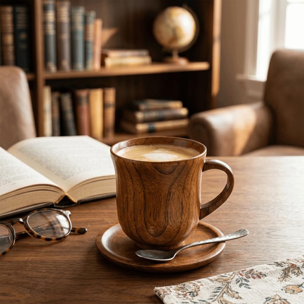 With  Handle Coffee Cup Heat Resistant Creative  Cup Lightweight Japanese Style Mug  Tea House