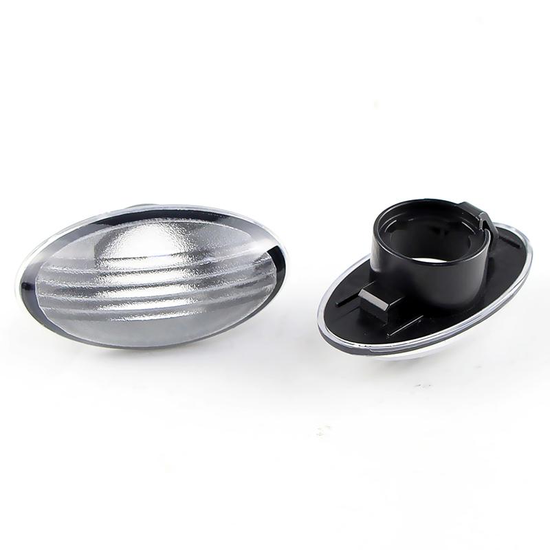 2Pcs For Mini Cooper R50 02-06 R52 04-08 R53 02-06 Turn Signal Side Fender Marker Light Housing Cover Shell Car Accessories
