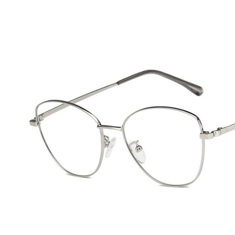Fashion Cat Eyes Metal Frame Clear Glasses Myopia Nerd Spectacles -0.5 -1.0 -2.0 -3.0 -4.0 To -6.0