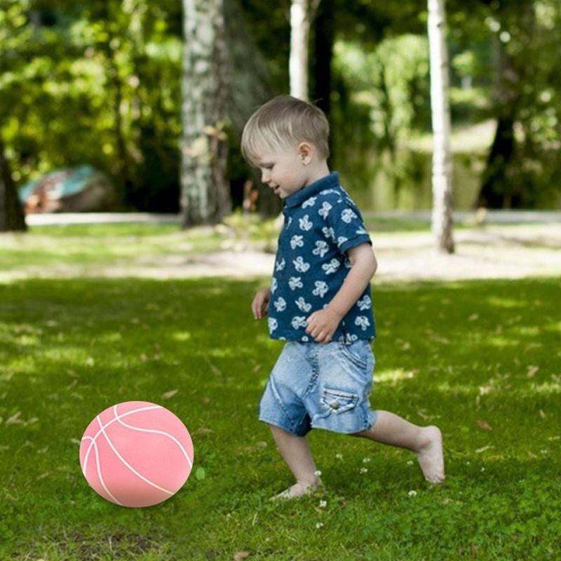 18 см Пенопластовый Бесшумный Баскетбольный Мяч для Тренировок в Помещении Без Покрытия Низкий Уровень Шума Тренировки по Баскетболу для Детей Различные Занятия в Помещении