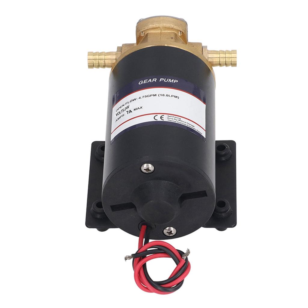 Самовсасывающий шестеренчатый насос с латунным клапаном и резиновым основанием 4,75 галлона/мин, 18 л/мин, электрический лопастной насос