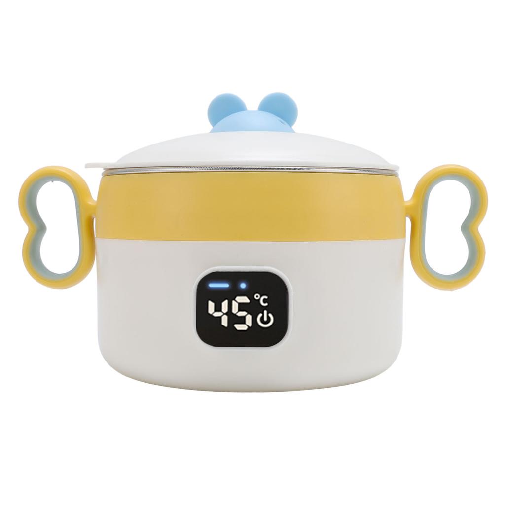 Insulated Food Warmer Bowl 450ml Stainless Steel Auto Constant Temperature USB Rechargeable Electric Heating Lunch Box